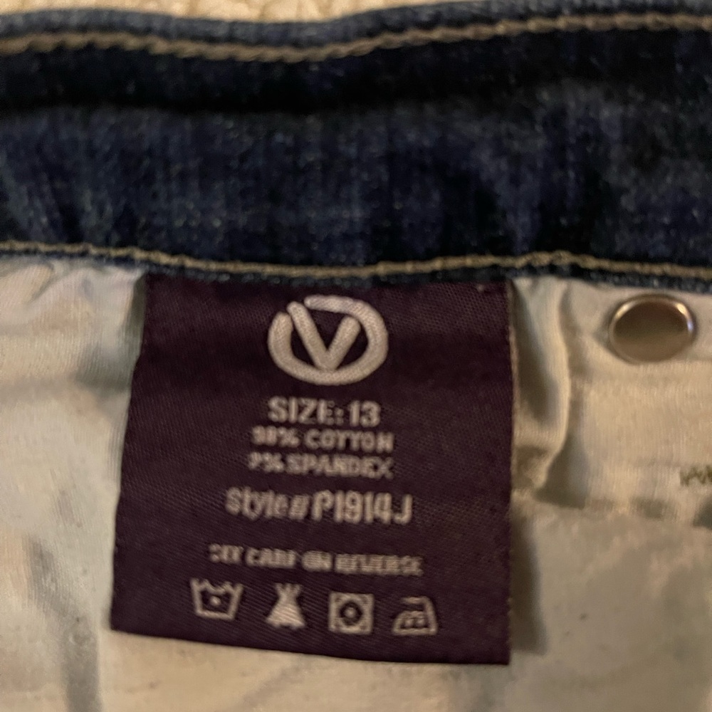 Vigoss size 13 Junior low rise flare cut jeans - Picture 5 of 7